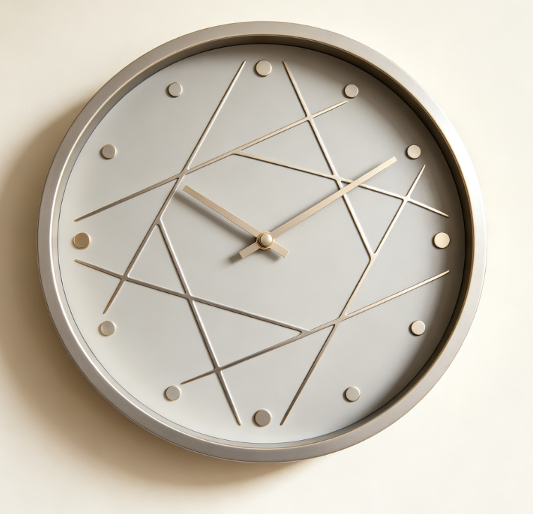 Creative Geometric Metal Wall Clock